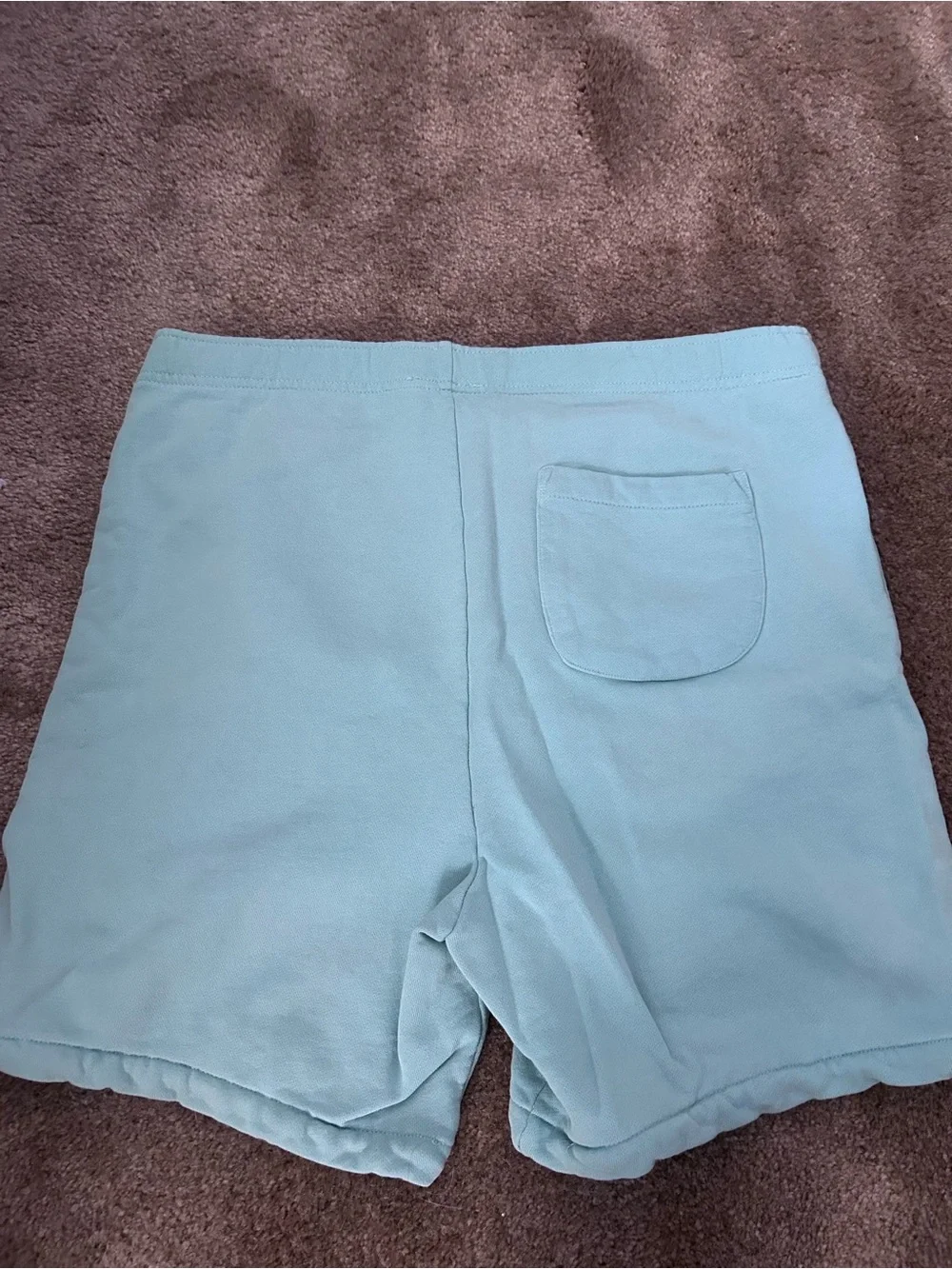 Ralph Lauren Light Aqua Kids Shorts with White Pony Logo